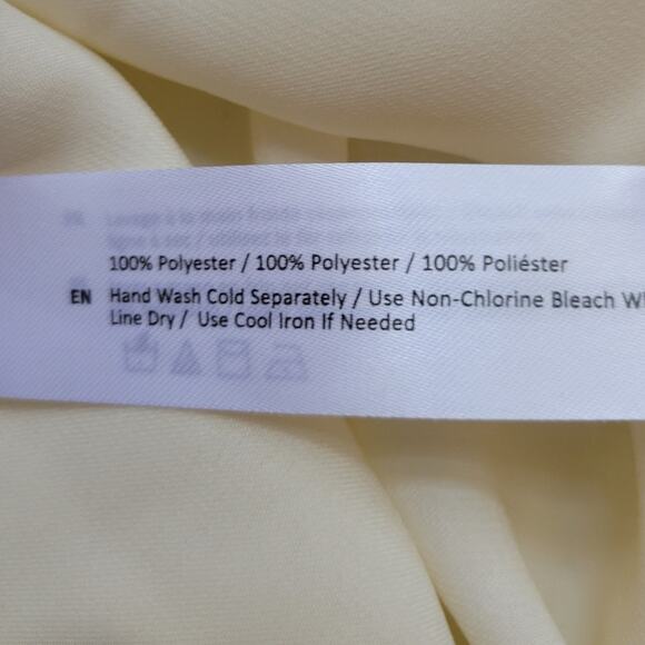 NWT Band of the Free Ivory V-Neck Blouse Long Balloon Sleeve Career Church - M - Picture 9 of 10